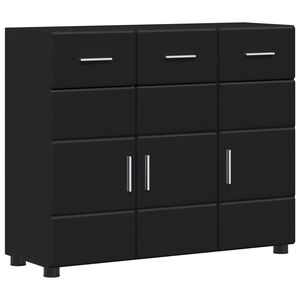 vidaXL Служебен шкаф FLORIN 88,5 x 30,5 x 73 см Черно