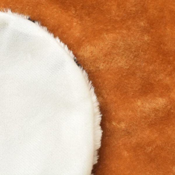 vidaXL Плюшен килим "лъв", 205 см, кафяв