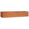 vidaXL Градинска повдигната леха ръждив 240x80x45 см кортенова стомана