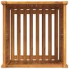 vidaXL Градинска кашпа с вложка 50x50x50 см масивна акация