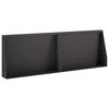 vidaXL Задържащи стени 2 бр. 60 x 12 x 30 см Стомана Черно