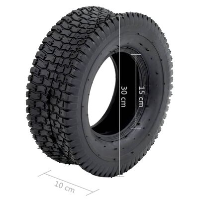 vidaXL Външни гуми за ръчна количка 2 бр 13x5,00-6 4PR каучук