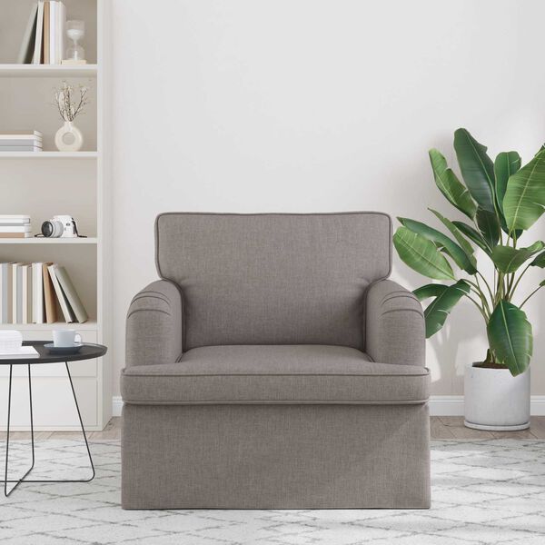 vidaXL Диван 60cm Таупе Метал