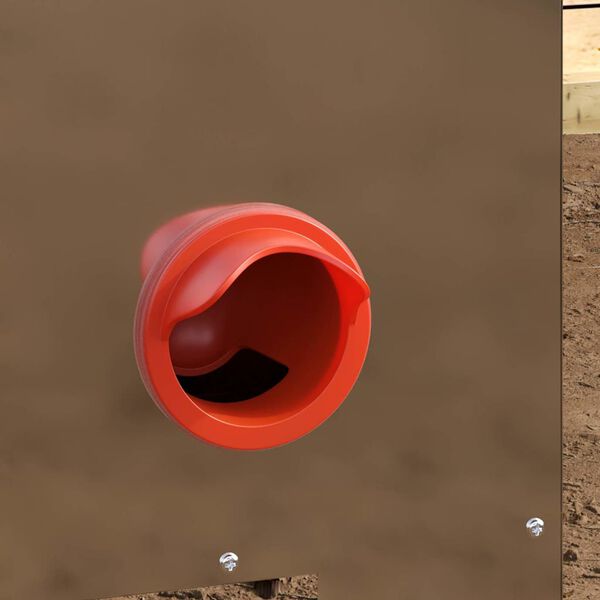 vidaXL Кокошарник 2 pcs Сребрист 40,5 x 25 x 38 см