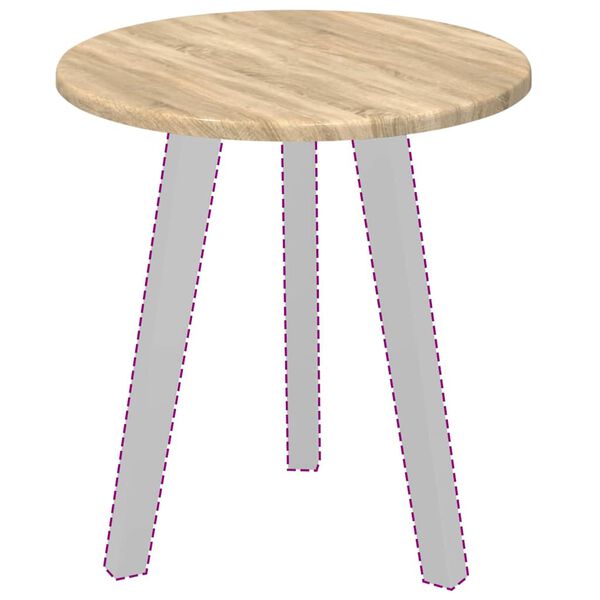 vidaXL Топ за маса дъб сонома 40 x 40 x 1,5 cm Инженерно дърво