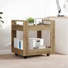 vidaXL Бюро количка Дъб 60 x 45 x 60 см Инженерно дърво