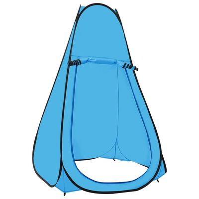 vidaXL Pop up палатка за душ, синя