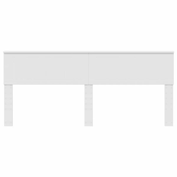 vidaXL Облегалка за глава Бяло 200 cm Инженерно дърво