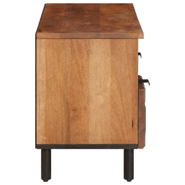 vidaXL ТВ шкаф с чекмедже Финал на кафяво акацие 100 x 33 x 46 см