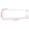 vidaXL Стенни рафтове, 4 бр, кафяв дъб, 80x15x26,5 см, инженерно дърво