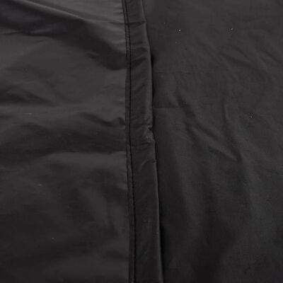 vidaXL Покривало за стойка за дърва черно 122x61x106 см 420D Оксфорд