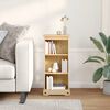 vidaXL Етажерка за книги "Corona" 46x29x100 см масивно дърво бор