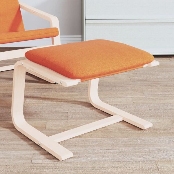 vidaXL Табуретка, тъмножълта, 51x41x40 см, текстил