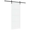 vidaXL Преплъзваща се врата 93 x 232 cm Инженерна дървесина