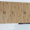 vidaXL Горен кухненски шкаф Дъб 30 x 31 x 100 см Инженерно дърво