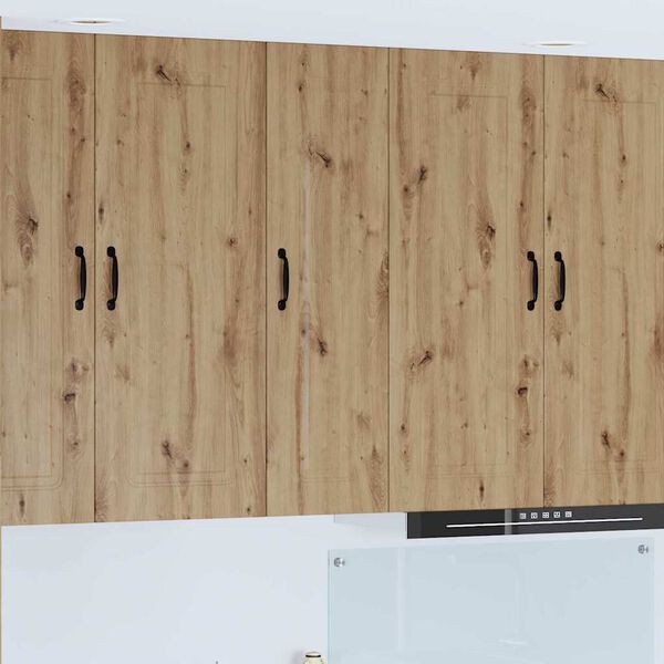 vidaXL Горен кухненски шкаф Дъб 30 x 31 x 100 см Инженерно дърво