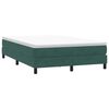 vidaXL Box Spring Легло без матрак Тъмнозелено 160x210 cm Кадифе