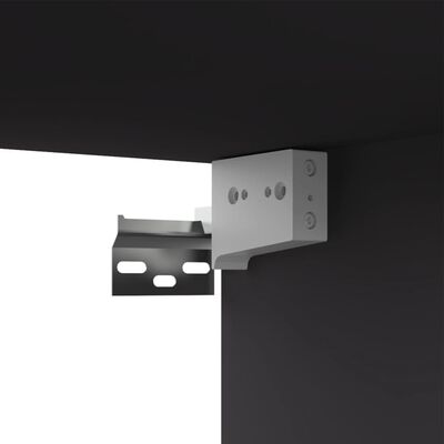 vidaXL ТВ шкаф, сив, 100x30x30 см, ПДЧ