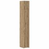 vidaXL Кабинет за съхранение с рафтове Дъб артизан 30 x 42,5 x 225 см