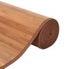 vidaXL Килим, правоъгълен, натурален, 100x500 см, бамбук
