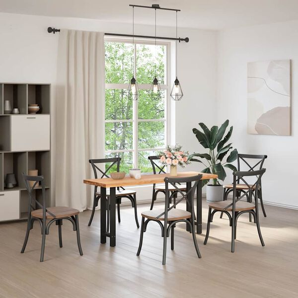 vidaXL Крака за конзолна маса, черни, 2 бр., 38 x (72-73) см, стомана