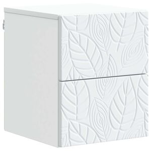 vidaXL Спален шкаф с монтаж на стена Бяло 34,5 x 33 x 40 см