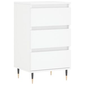 vidaXL Бюфет бял 40x35x70 см инженерно дърво