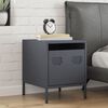 vidaXL Нощно шкафче, антрацит, 35x39x43,5 см, стомана