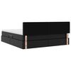 vidaXL Легло с място за съхранение Черно 180 x 200 cm Изкуствена