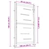 vidaXL Градинска порта 100x175 см, неръждаема стомана