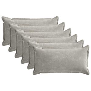 vidaXL Калъфка за възглавница 6 pcs HOUTEN Светлосиво 40 x 70 cm