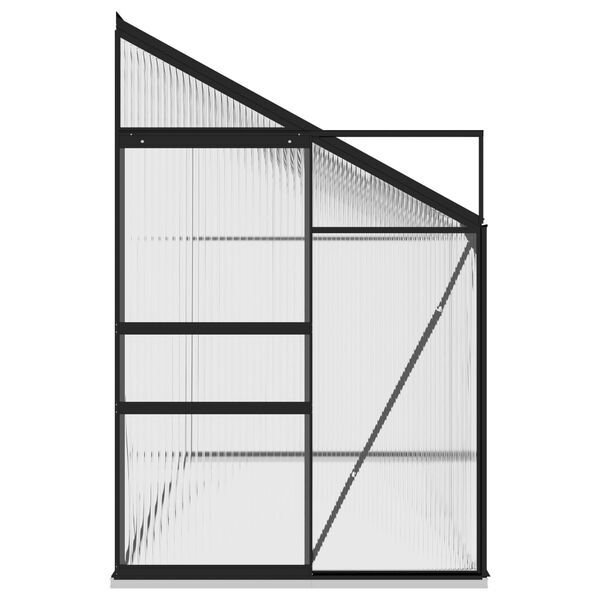 vidaXL Оранжерия, антрацит, алуминий, 7,77 м&sup3;