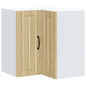 vidaXL Кухненски стенен ъглов шкаф Lucca, дъб сонома, инженерно дърво