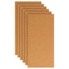 vidaXL Корков лист 6 pcs Кафяво 100 x 50 cm Корк