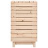 vidaXL Кош за пране, 44x44x76 см, борово дърво масив