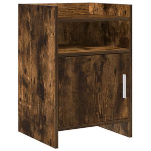 vidaXL Нощни маси Опушен дъб 40 x 36 x 60 см Инженерна дървесина