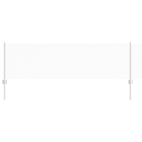 vidaXL Ограда с пост Сребрист 0,6 x 10 м Стомана