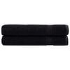 vidaXL Премиум кърпи SOLUND 2 бр черни 100x200 см 600 gsm