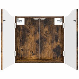 vidaXL Кабинет за дартборд Опушен дъб 56 x 12 x 63 см