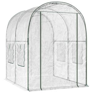vidaXL Топлица с конструкция 160 x 200 x 192,5 см ПВЦ Прозрачен