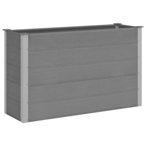 vidaXL Градинска повдигната леха, WPC, 150x50x91 см, сива
