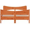 vidaXL Рамка за легло без матрак, восъчнокафяв, 150x200 см, бор масив