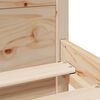 vidaXL Рамка за легло с табла, 100x200 см, борово дърво масив