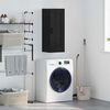 vidaXL Стенен шкаф Черния дъб 34,5 x 34 x 90 см Инженерно дърво