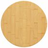 vidaXL Плот за маса &Oslash;50x4 см бамбук