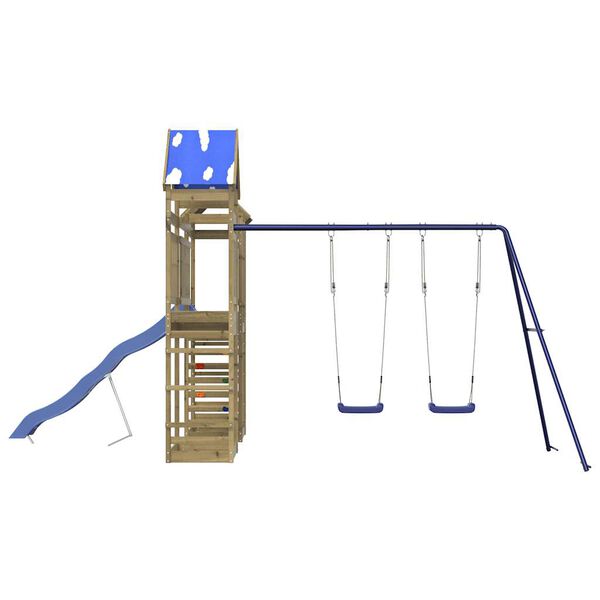 vidaXL Комбинирано детско съоръжение за игра, импрегниран бор