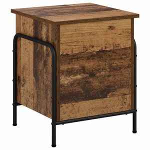 vidaXL Кутия за съхранение Старо дърво 80 x 40 x 49,5 см