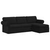 vidaXL Диван Черно 245 x 138 x 80 см текстил