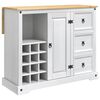 VidaXL Съхранение в кухнята Бяло и восък от мед 112 x 70 x 91,5 см