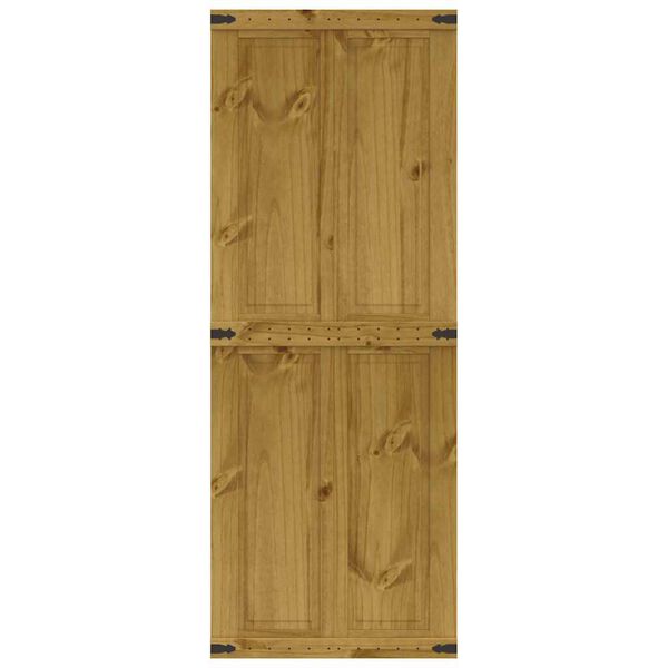 vidaXL Врата за плевня CORONA 70x210 cm масивна дървесина бор